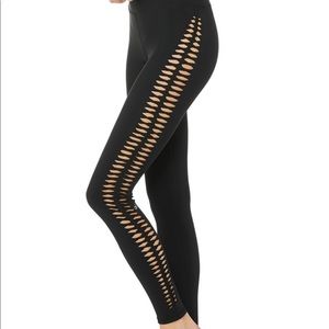 ALO yoga high waisted reform legging black cut out